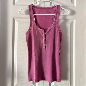 Aerie Waffle Knit Henley Tank Top
